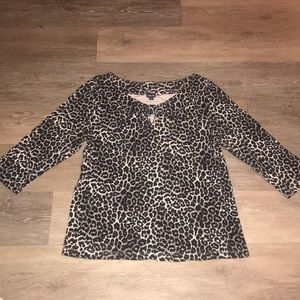 Women’s leopard print top